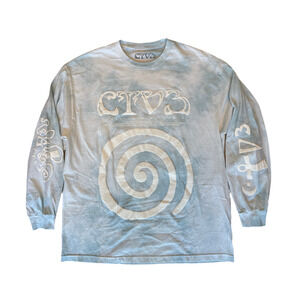 Jaden Smith CTV3 Tie-Dye Long Sleeve Shirt – Peace Love Graphic (Size Large)